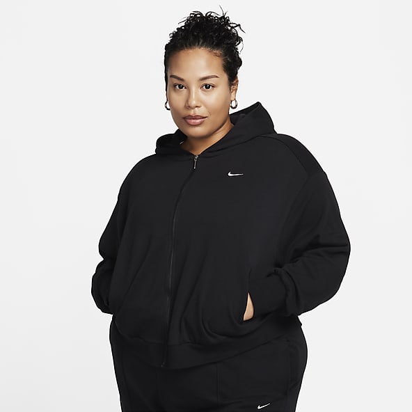 Fleece hoodie women's plus size clearance